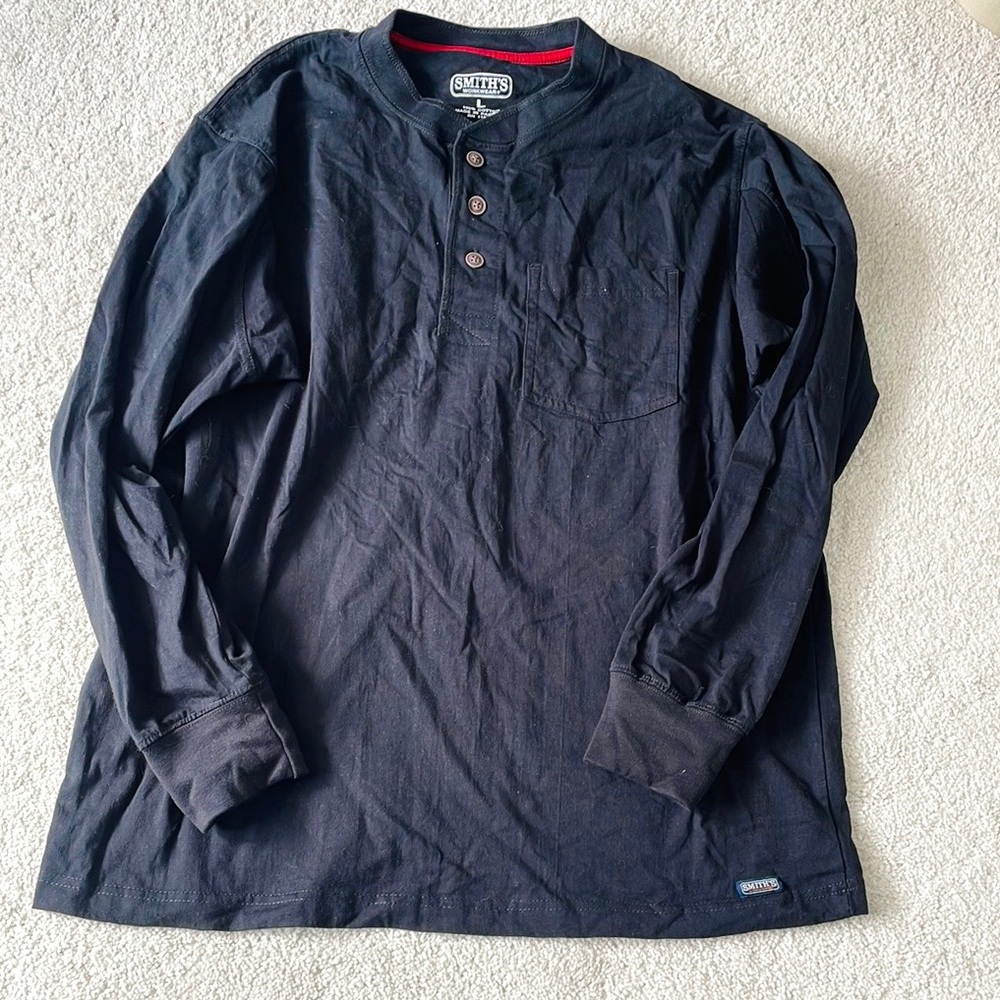 SMITH Men's Black Long Sleeve Shirt